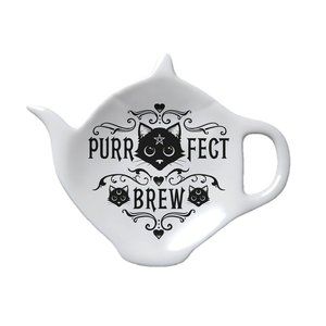 Alchemy Gothic Purrfect Brew China Spoon Rest New in Box